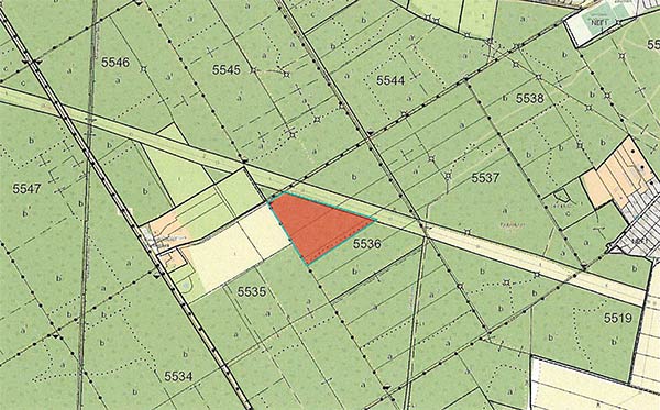 Waldstück Map bei Zeuthen